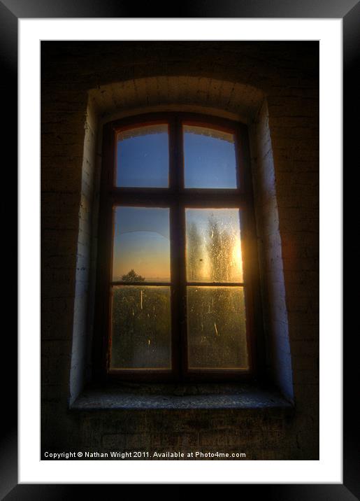 Tall sunrise. Framed Mounted Print by Nathan Wright