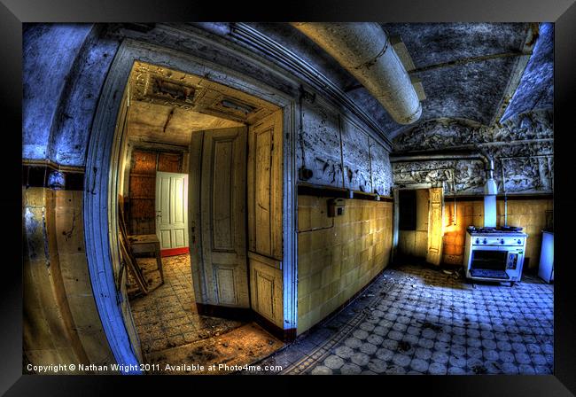 Cooking fisheye and urbex. Framed Print by Nathan Wright