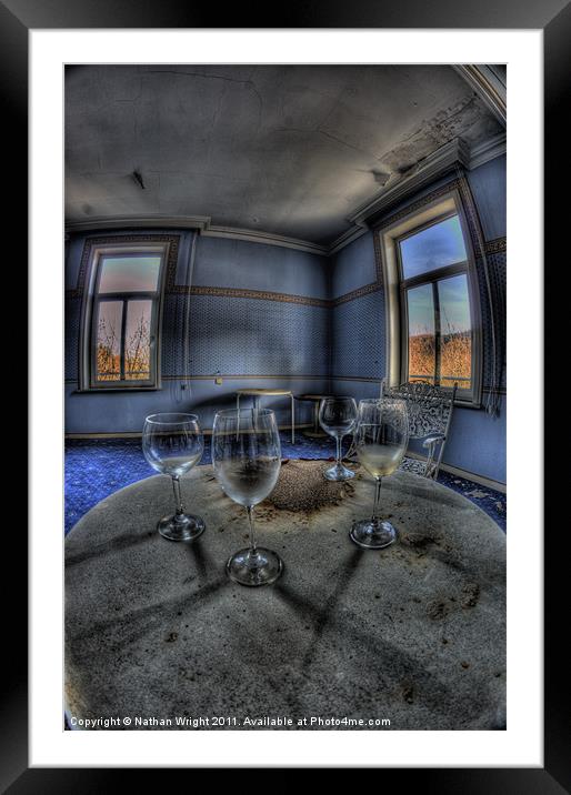 Blue room Framed Mounted Print by Nathan Wright