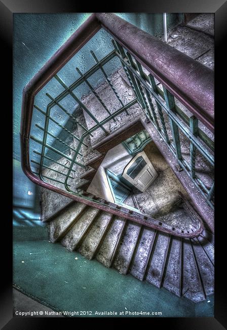 Crazy Stairs Framed Print by Nathan Wright