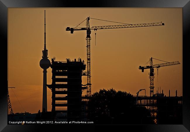 Building Berline Framed Print by Nathan Wright