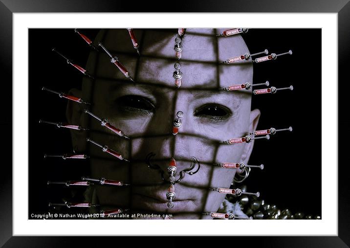 Syringe Head Framed Mounted Print by Nathan Wright