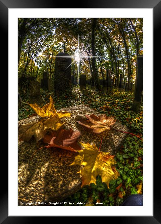 Laid to rest. Framed Mounted Print by Nathan Wright