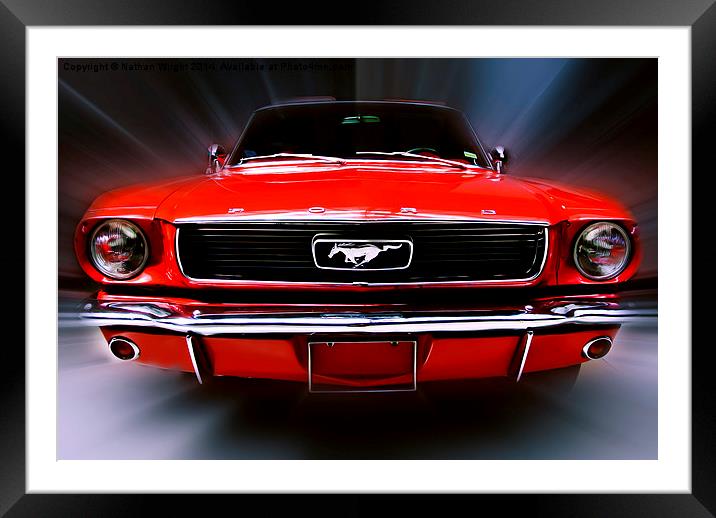 Mustang Sally Framed Mounted Print by Nathan Wright