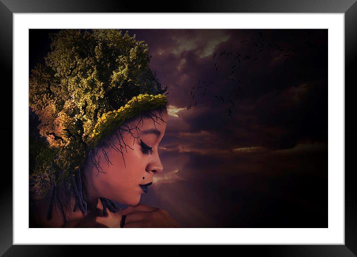 Natural hair Framed Mounted Print by Nathan Wright