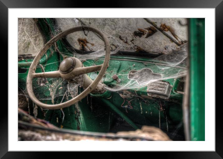 Dusty Wheel Framed Mounted Print by Nathan Wright
