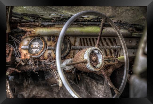 In the driving seat Framed Print by Nathan Wright