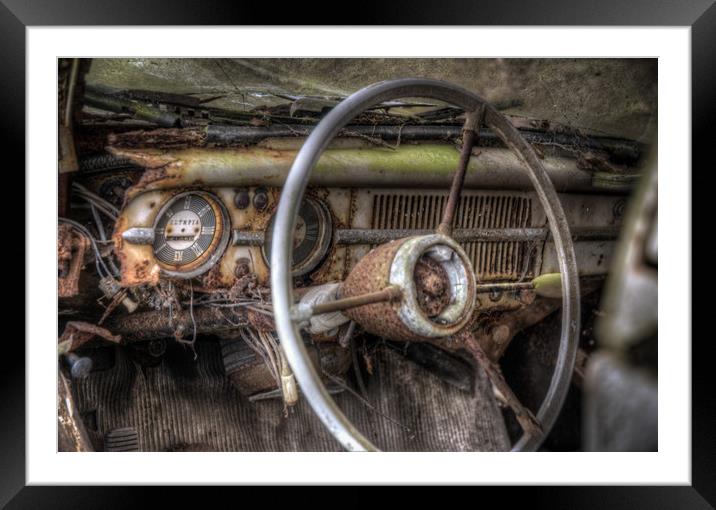 In the driving seat Framed Mounted Print by Nathan Wright