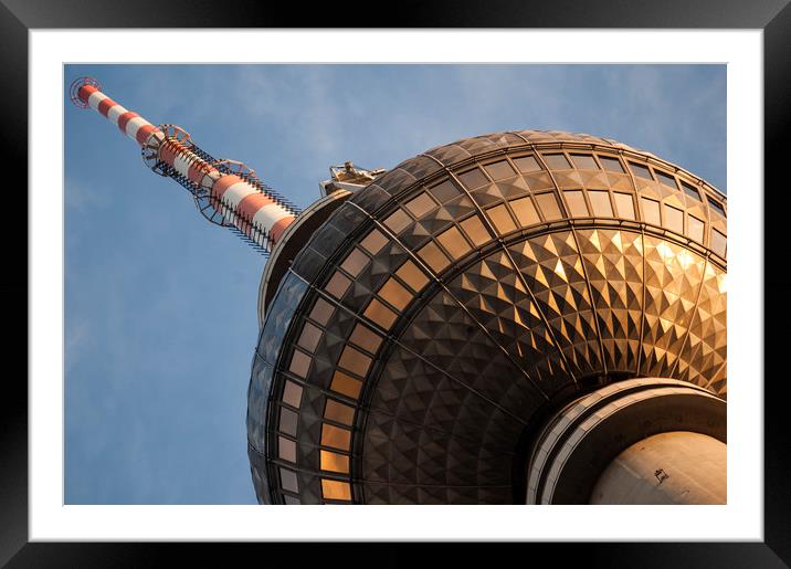 TV tower large Framed Mounted Print by Nathan Wright
