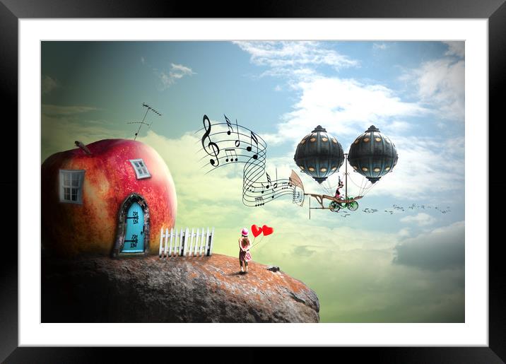 Music Traveler Framed Mounted Print by Nathan Wright