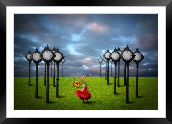 Fields Of Time Framed Mounted Print by Nathan Wright