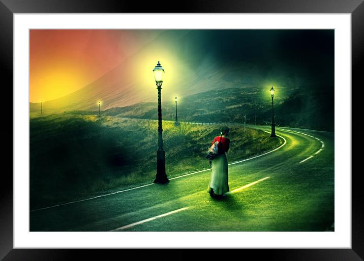 The long road home Framed Mounted Print by Nathan Wright