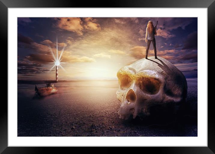 Dawn of the new world Framed Mounted Print by Nathan Wright
