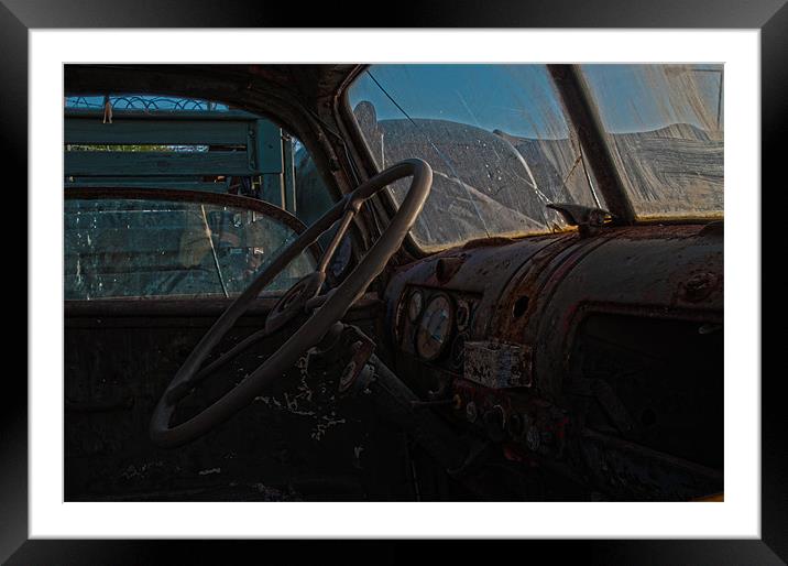 Old truck Framed Mounted Print by Nathan Wright