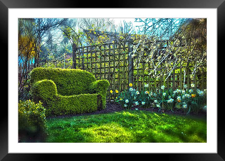 English country garden Framed Mounted Print by Nathan Wright