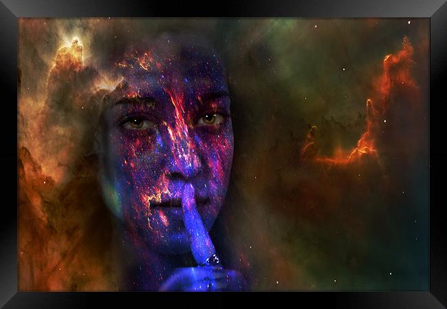 Secret nebular. Framed Print by Nathan Wright