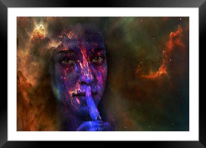 Secret nebular. Framed Mounted Print by Nathan Wright