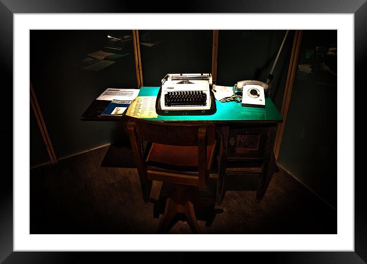 Writers corner.. Framed Mounted Print by Nathan Wright