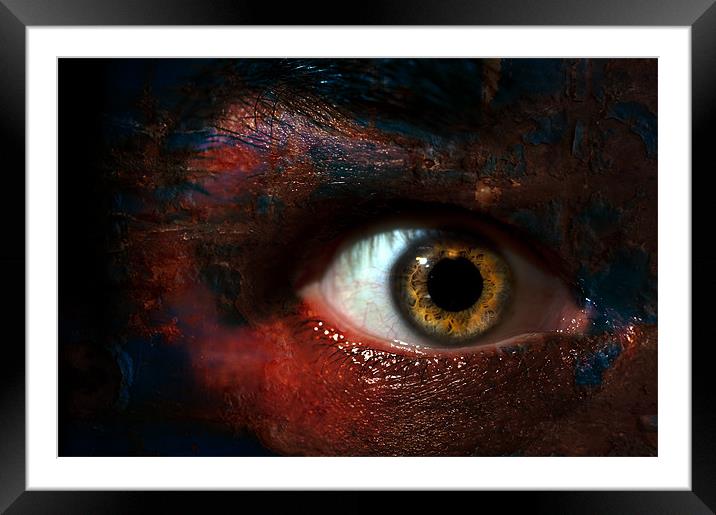 Evil Eye Framed Mounted Print by Nathan Wright