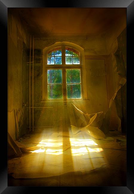 Hospital sun beam Framed Print by Nathan Wright
