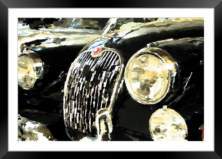 Classic Jag Framed Mounted Print by Nathan Wright