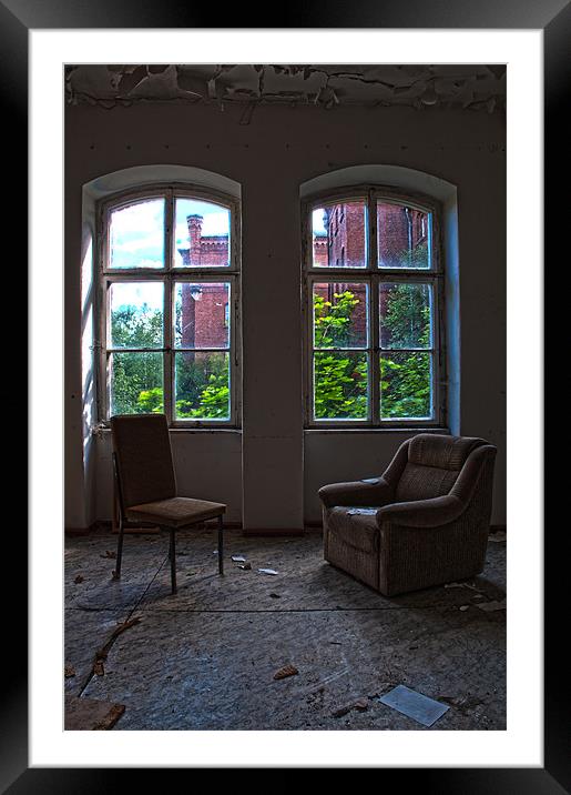 Forgotten seats for 2 Framed Mounted Print by Nathan Wright