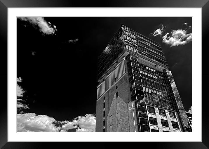 New and old tower. Framed Mounted Print by Nathan Wright