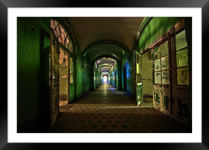 2 doors and a hall. Framed Mounted Print by Nathan Wright