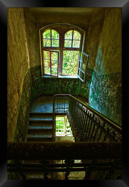 Windows and Stairs Framed Print by Nathan Wright