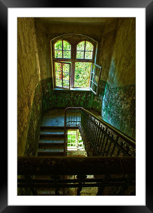 Windows and Stairs Framed Mounted Print by Nathan Wright