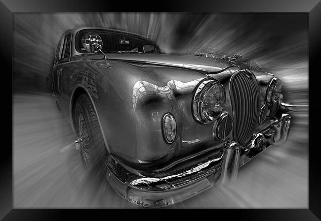 S type Jag. Framed Print by Nathan Wright