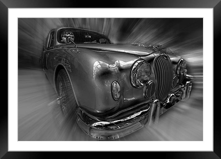 S type Jag. Framed Mounted Print by Nathan Wright
