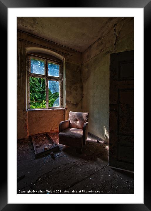 Window sofa door Framed Mounted Print by Nathan Wright
