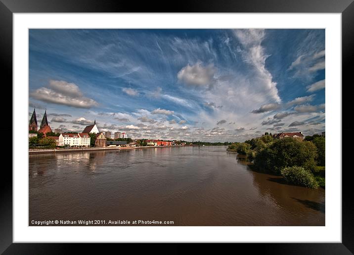 Germany Poland under one sky Framed Mounted Print by Nathan Wright