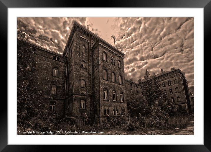 Large Barracks Framed Mounted Print by Nathan Wright