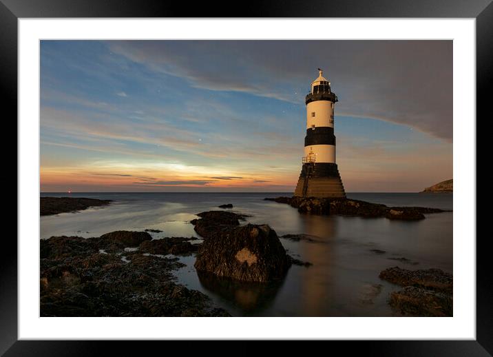 Noctilucent clouds at Penmon Framed Mounted Print by Rory Trappe