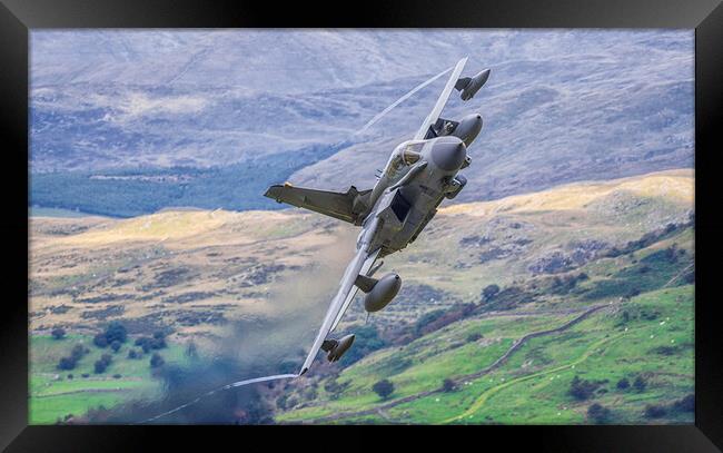 RAF Tornado on the Mach Loop Framed Print by Rory Trappe
