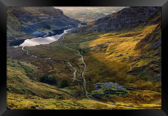 Cwmorthin valley Framed Print by Rory Trappe