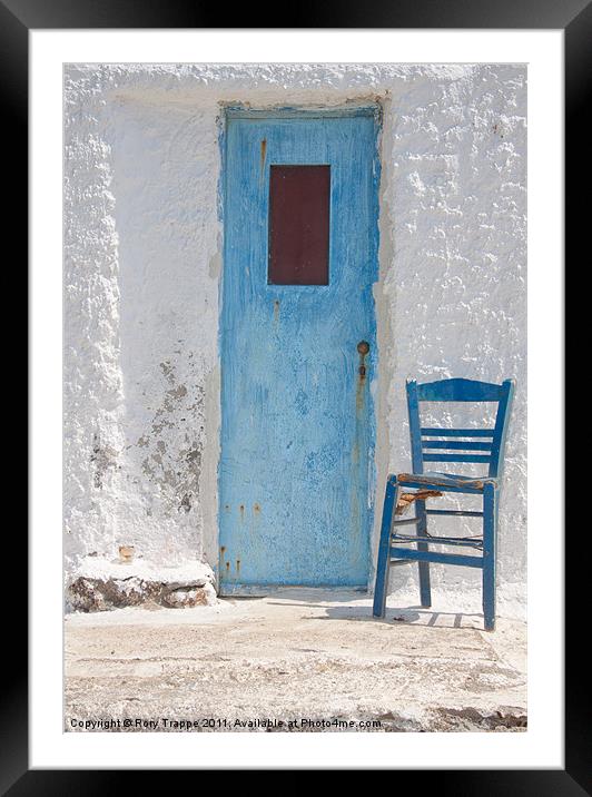 Blue door Framed Mounted Print by Rory Trappe