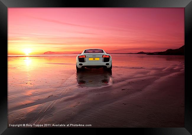 R8 on a beach Framed Print by Rory Trappe