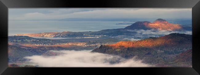 Moel y Gest Panoramic Framed Print by Rory Trappe