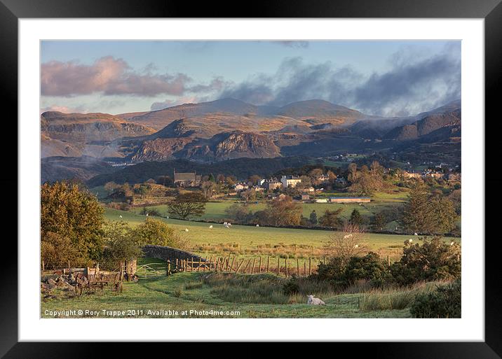 Llan Ffestiniog Framed Mounted Print by Rory Trappe