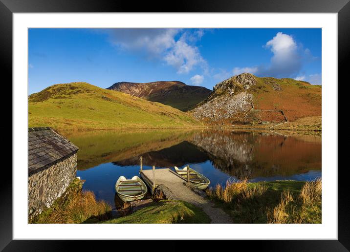 Llyn Dywarchen Framed Mounted Print by Rory Trappe