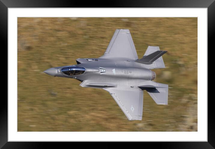 F35 A low level Framed Mounted Print by Rory Trappe