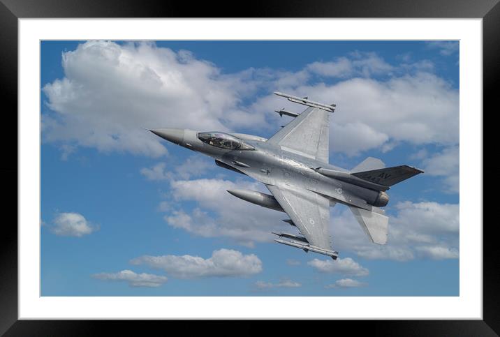F16 Fighting Falcon Framed Mounted Print by Rory Trappe