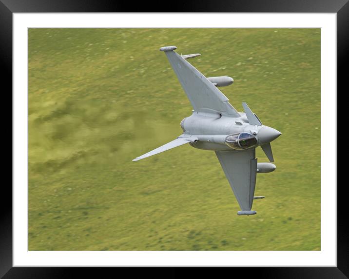 RAF Typhoon low level Framed Mounted Print by Rory Trappe