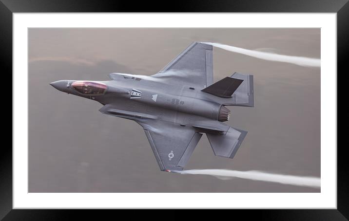 F35A Low level Framed Mounted Print by Rory Trappe