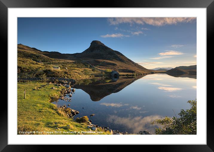 Early morning at Cregennan lake Framed Mounted Print by Rory Trappe
