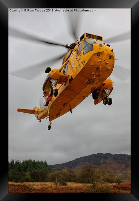 Raf Seaking - Mountain rescue Framed Print by Rory Trappe