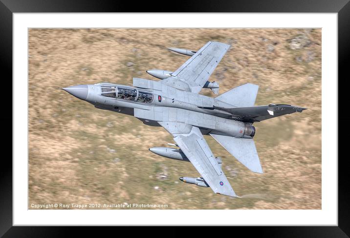 RAF Tornado GR4 on the exit Framed Mounted Print by Rory Trappe